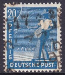 1948  Freimarke mit Bezirksstempel-Aufdruck - 173