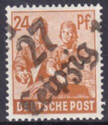 1948  Freimarke mit Bezirksstempel-Aufdruck - 174