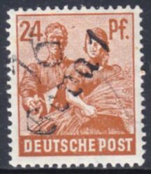 1948  Freimarke mit Bezirksstempel-Aufdruck - 174