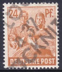 1948  Freimarke mit Bezirksstempel-Aufdruck - 174