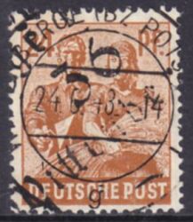 1948  Freimarke mit Bezirksstempel-Aufdruck - 174