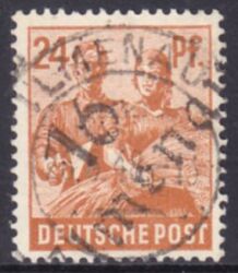 1948  Freimarke mit Bezirksstempel-Aufdruck - 174