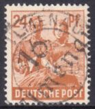 1948  Freimarke mit Bezirksstempel-Aufdruck - 174