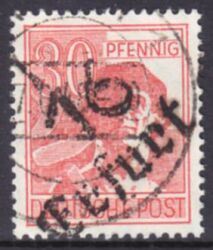 1948  Freimarke mit Bezirksstempel-Aufdruck - 176