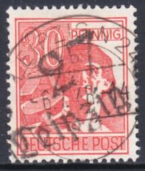 1948  Freimarke mit Bezirksstempel-Aufdruck - 176