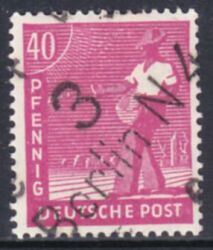 1948  Freimarke mit Bezirksstempel-Aufdruck - 177