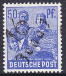 1948  Freimarke mit Bezirksstempel-Aufdruck - 178