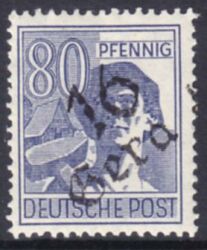 1948  Freimarke mit Bezirksstempel-Aufdruck - 180