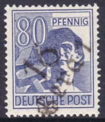 1948  Freimarke mit Bezirksstempel-Aufdruck - 180