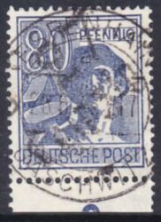 1948  Freimarke mit Bezirksstempel-Aufdruck - 180