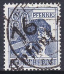 1948  Freimarke mit Bezirksstempel-Aufdruck - 180