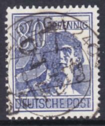 1948  Freimarke mit Bezirksstempel-Aufdruck - 180