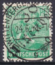 1948  Freimarke mit Bezirksstempel-Aufdruck - 181