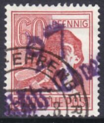 1948  Freimarke mit Bezirksstempel-Aufdruck - 179