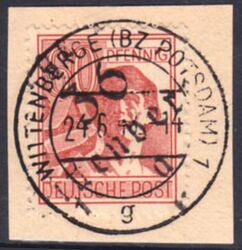 1948  Freimarke mit Bezirksstempel-Aufdruck - 179