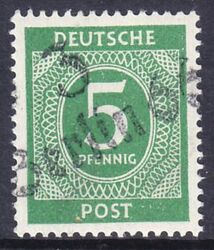 1948  Freimarke mit Bezirksstempel-Aufdruck - I