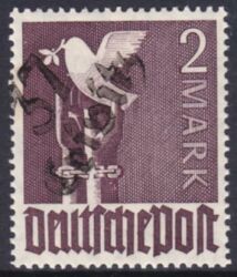 1948  Freimarke mit Bezirksstempel-Aufdruck - II