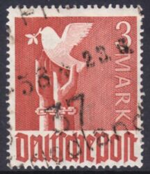 1948  Freimarke mit Bezirksstempel-Aufdruck - II