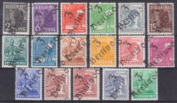 1948  Freimarken mit Bezirksstempel-Aufdruck - Satz