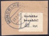Mindelheim und Kirchheim - Gebührenzettel