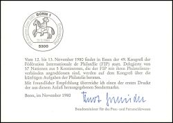 1980  Ministerkarte - FIP-Kongress