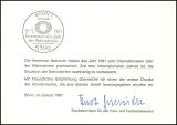 1981  Ministerkarte - Jahr der Behinderten
