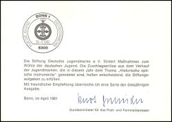 1981  Ministerkarte - Optische Instrumente