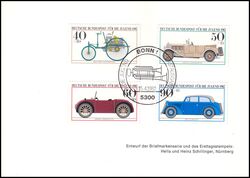 1982  Ministerkarte - Historische Kraftfahrzeuge