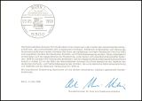 1990  Ministerkarte - 175 Jahre Nationalfarben