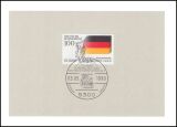 1990  Ministerkarte - 175 Jahre Nationalfarben