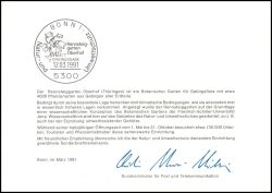 1991  Ministerkarte - Natur- und Umweltschutz