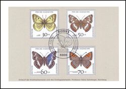 1991  Ministerkarte - Gefhrdete Schmetterlinge