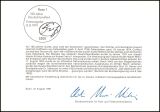1991  Ministerkarte - 150 Jahre Deutschlandlied