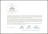 1991  Ministerkarte - 200 Jahre Brandenburger Tor