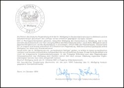 1994  Ministerkarte - Todestag des hl. Wolfgang