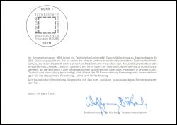 1995  Ministerkarte - Universität Carolo-Wilhelmina