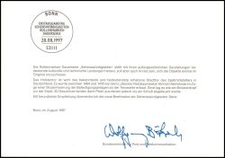 1997  Ministerkarte - Freimarke: Sehenswürdigkeiten