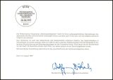 1997  Ministerkarte - Freimarke: Sehenswürdigkeiten