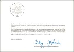 1997  Ministerkarte - Frauen der Deutschen Geschichte