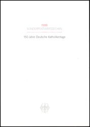 1998  Ministerkarte - 150 Jahre Deutsche Katholikentage