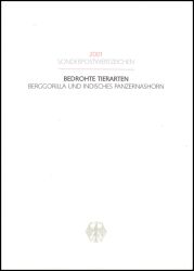 2001  Ministerkarte - Bedrohte Tierarten