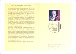 1995  Ministerkarte - Kurt Schumacher