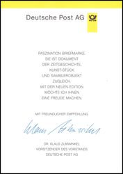 1997  Ministerkarte - Dr. Ludwig Erhard
