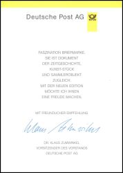 1998  Ministerkarte - Deutscher Fußballmeister