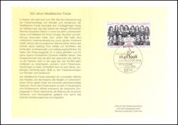 1998  Ministerkarte - 350 Jahre Westflischer Friede