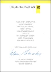 1998  Ministerkarte - Ernst Jnger