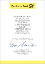 2003  Ministerkarte - 10 Jahre Vertrag von Maastricht