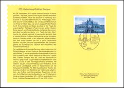 2003  Ministerkarte - Gottfried Semper