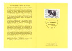 2003  Ministerkarte - Theodor W. Adorno
