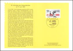 2003  Ministerkarte - 50. Jahrestag des Volksaufstandes